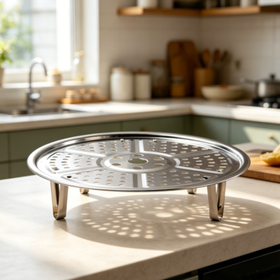 Stainless Steel Steamer Rack with Removable Stand, for Canning and Steaming