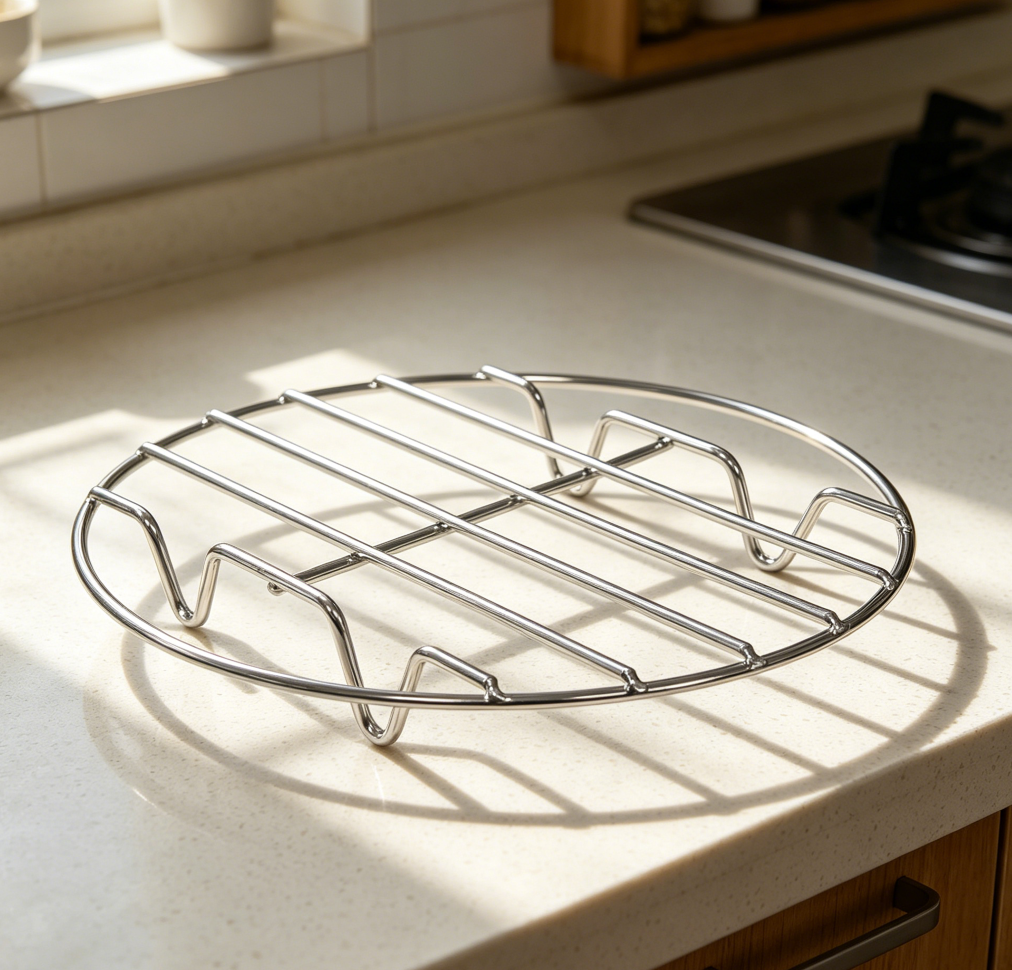 Stainless Steel Steamer Rack, Multi-Purpose Canning and Cooling Rack for Pressure Cooker, Dutch Oven and Air Fryer - Image 2