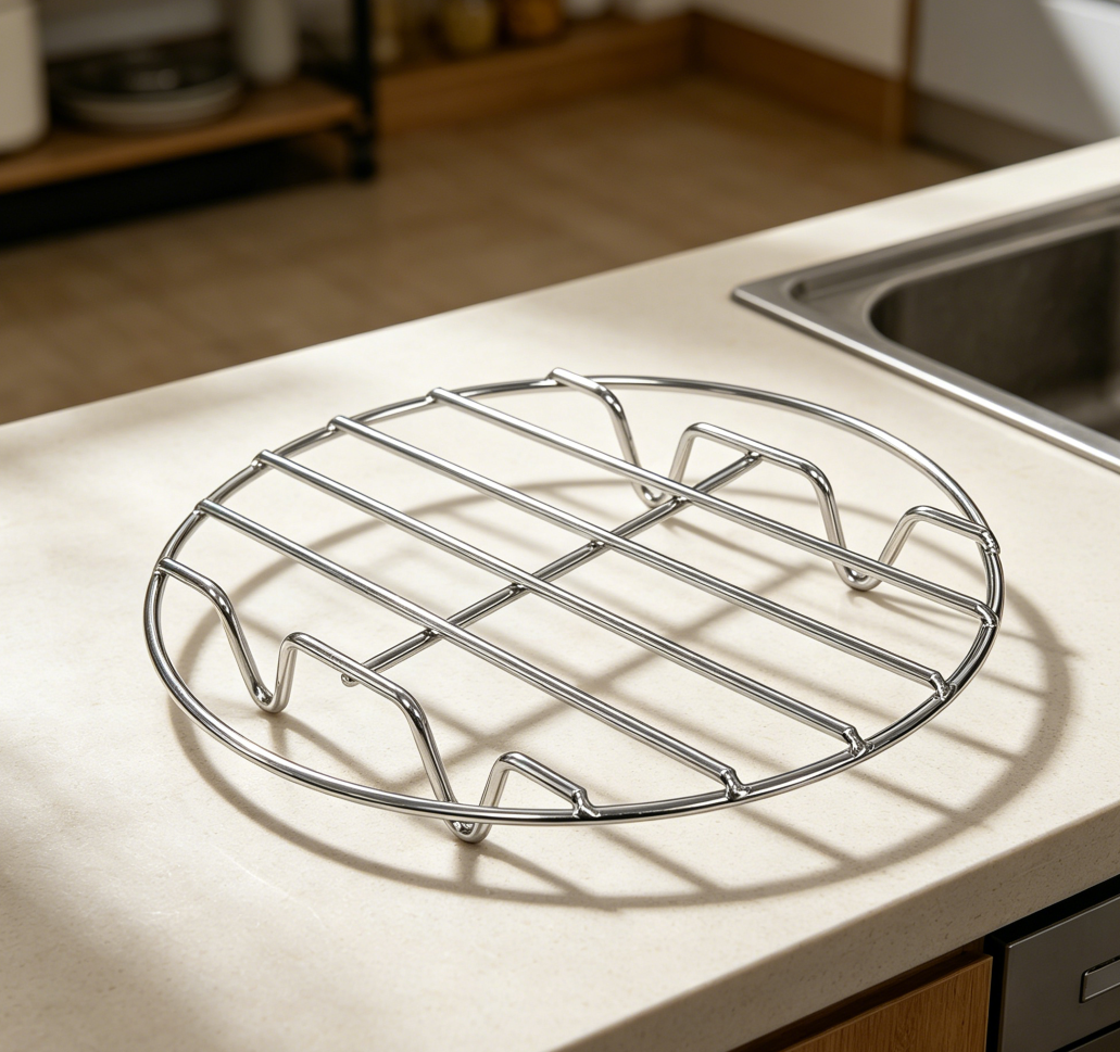 Stainless Steel Steamer Rack, Multi-Purpose Canning and Cooling Rack for Pressure Cooker, Dutch Oven and Air Fryer