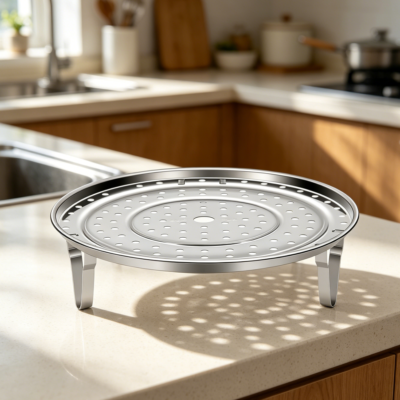 Stainless Steel Steamer Rack with Detachable Legs for Pressure Cooker and Stock Pot Canning
