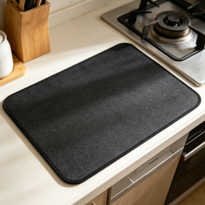 2-Pack Silicone Heat Resistant Worktop Protector for Air Fryer, Toaster and Oven, Fireproof Kitchen Pad