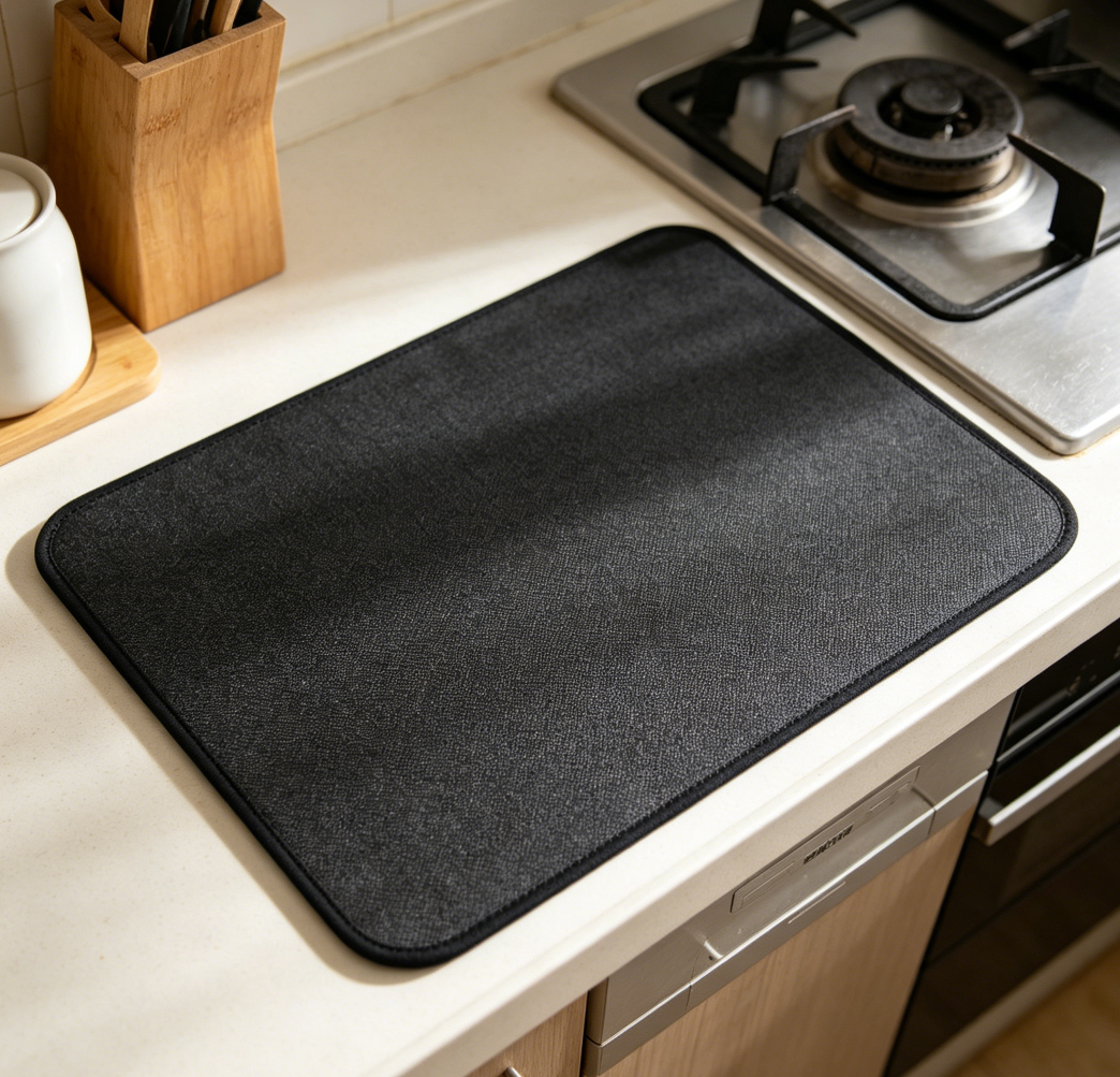 2-Pack Silicone Heat Resistant Worktop Protector for Air Fryer, Toaster and Oven, Fireproof Kitchen Pad